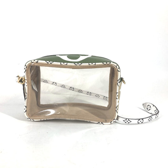 LOUIS VUITTON Shoulder Bag M67610 Monogram Giant Canvas, Plastics khaki Monogram Giant Beach porch Women Used Authentic