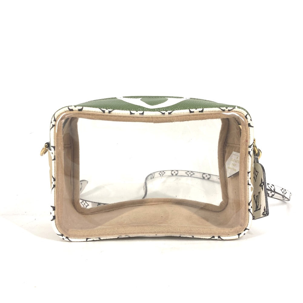 LOUIS VUITTON Shoulder Bag M67610 Monogram Giant Canvas, Plastics khaki Monogram Giant Beach porch Women Used Authentic
