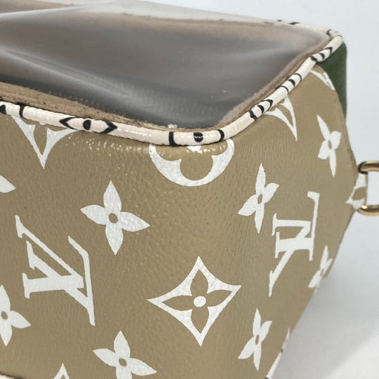 LOUIS VUITTON Shoulder Bag M67610 Monogram Giant Canvas, Plastics khaki Monogram Giant Beach porch Women Used Authentic