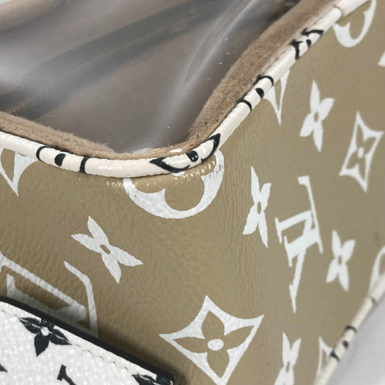 LOUIS VUITTON Shoulder Bag M67610 Monogram Giant Canvas, Plastics khaki Monogram Giant Beach porch Women Used Authentic