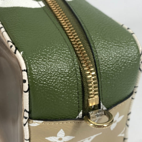 LOUIS VUITTON Shoulder Bag M67610 Monogram Giant Canvas, Plastics khaki Monogram Giant Beach porch Women Used Authentic