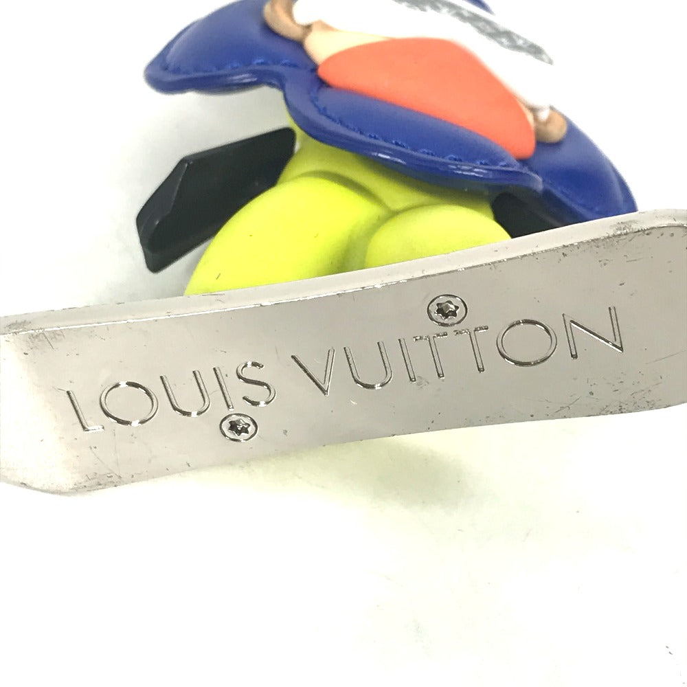 LOUIS VUITTON key ring M00965 Metal, Leather blue Bijou Sac Snowboard Vivienne Women Used Authentic