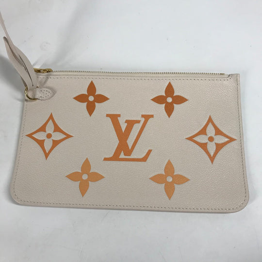LOUIS VUITTON Tote Bag M46516 Monogram Ann Platt Leather beige Monogram Ann Platt Neverfull MM Women Used Authentic