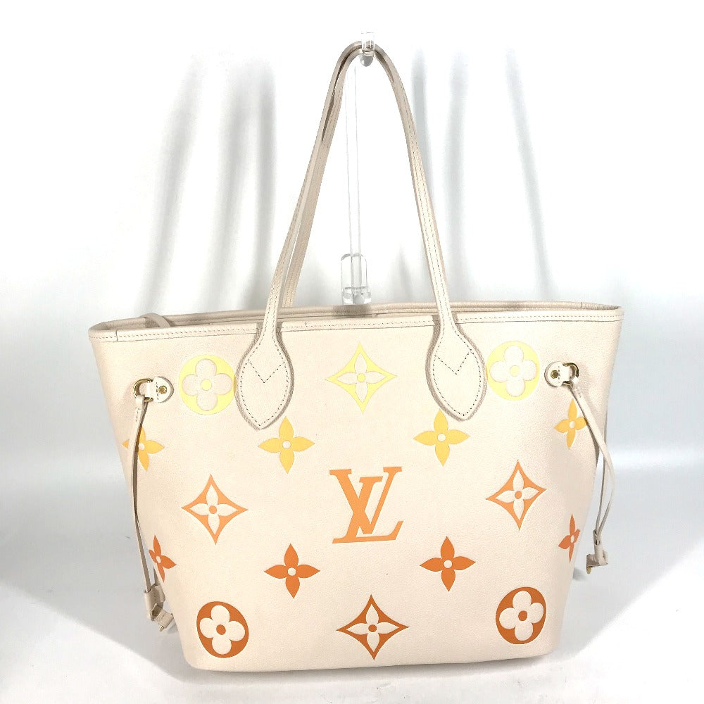 LOUIS VUITTON Tote Bag M46516 Monogram Ann Platt Leather beige Monogram Ann Platt Neverfull MM Women Used Authentic