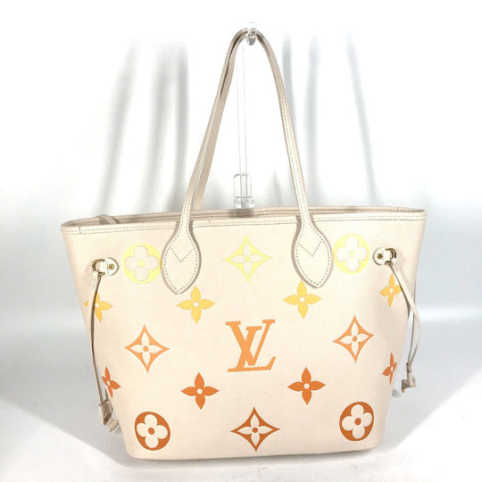 LOUIS VUITTON Tote Bag M46516 Monogram Ann Platt Leather beige Monogram Ann Platt Neverfull MM Women Used Authentic