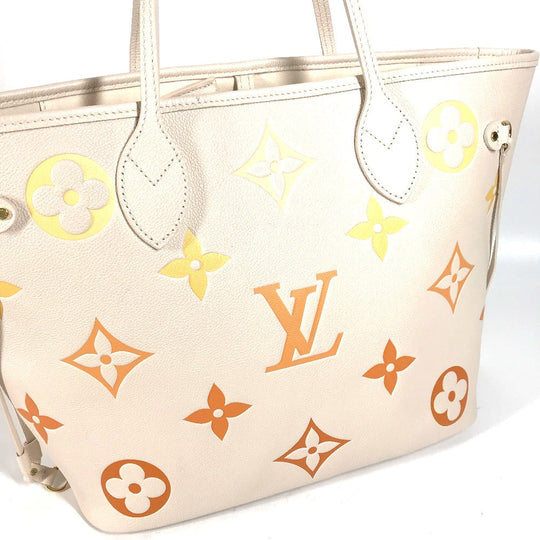 LOUIS VUITTON Tote Bag M46516 Monogram Ann Platt Leather beige Monogram Ann Platt Neverfull MM Women Used Authentic