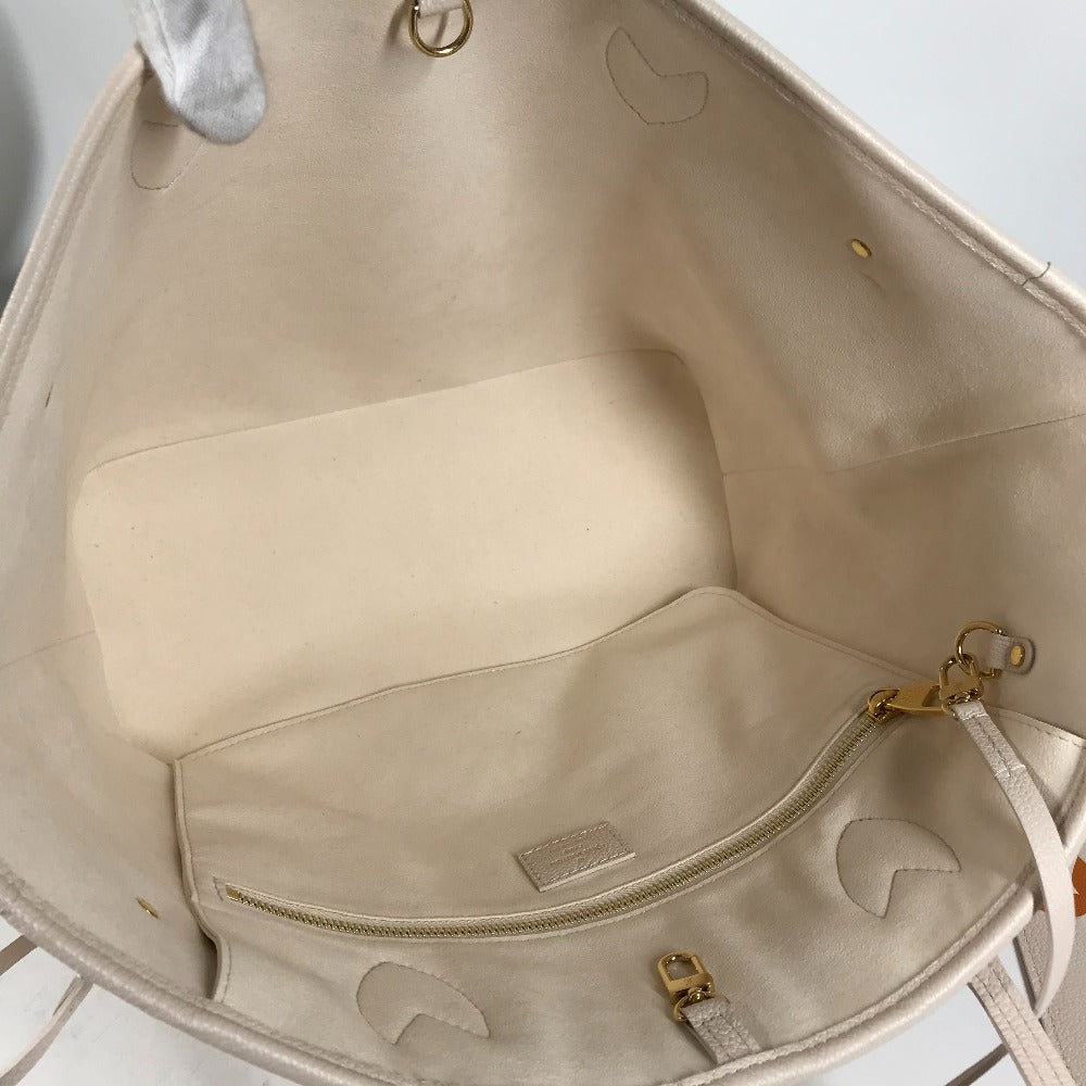 LOUIS VUITTON Tote Bag M46516 Monogram Ann Platt Leather beige Monogram Ann Platt Neverfull MM Women Used Authentic