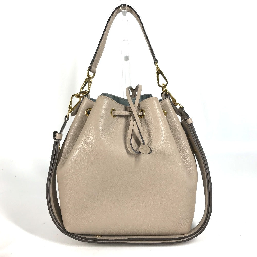 LOUIS VUITTON Shoulder Bag M57688 leather beige Handbag Rock Me BucketNV Women Used Authentic