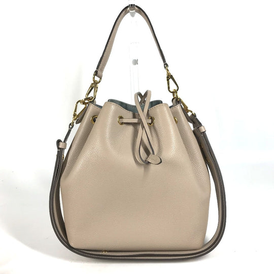 LOUIS VUITTON Shoulder Bag M57688 leather beige Handbag Rock Me BucketNV Women Used Authentic