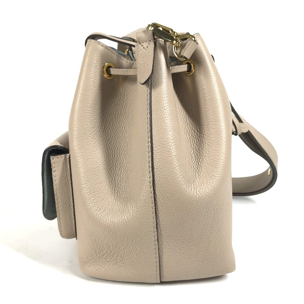 LOUIS VUITTON Shoulder Bag M57688 leather beige Handbag Rock Me BucketNV Women Used Authentic