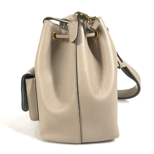LOUIS VUITTON Shoulder Bag M57688 leather beige Handbag Rock Me BucketNV Women Used Authentic