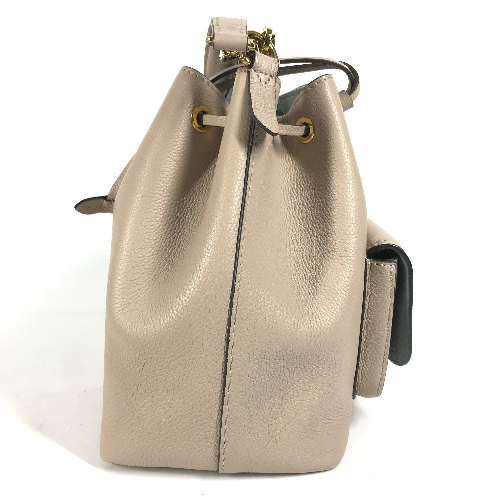 LOUIS VUITTON Shoulder Bag M57688 leather beige Handbag Rock Me BucketNV Women Used Authentic
