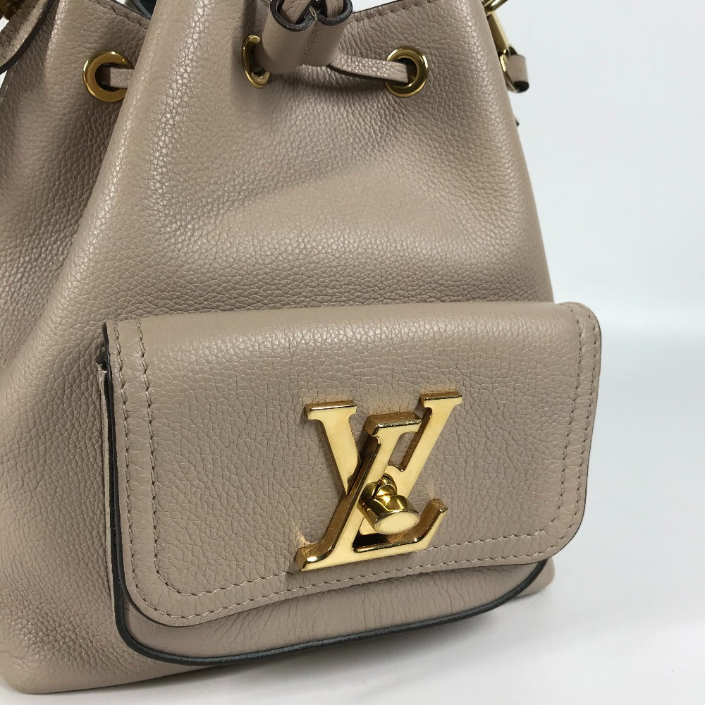 LOUIS VUITTON Shoulder Bag M57688 leather beige Handbag Rock Me BucketNV Women Used Authentic