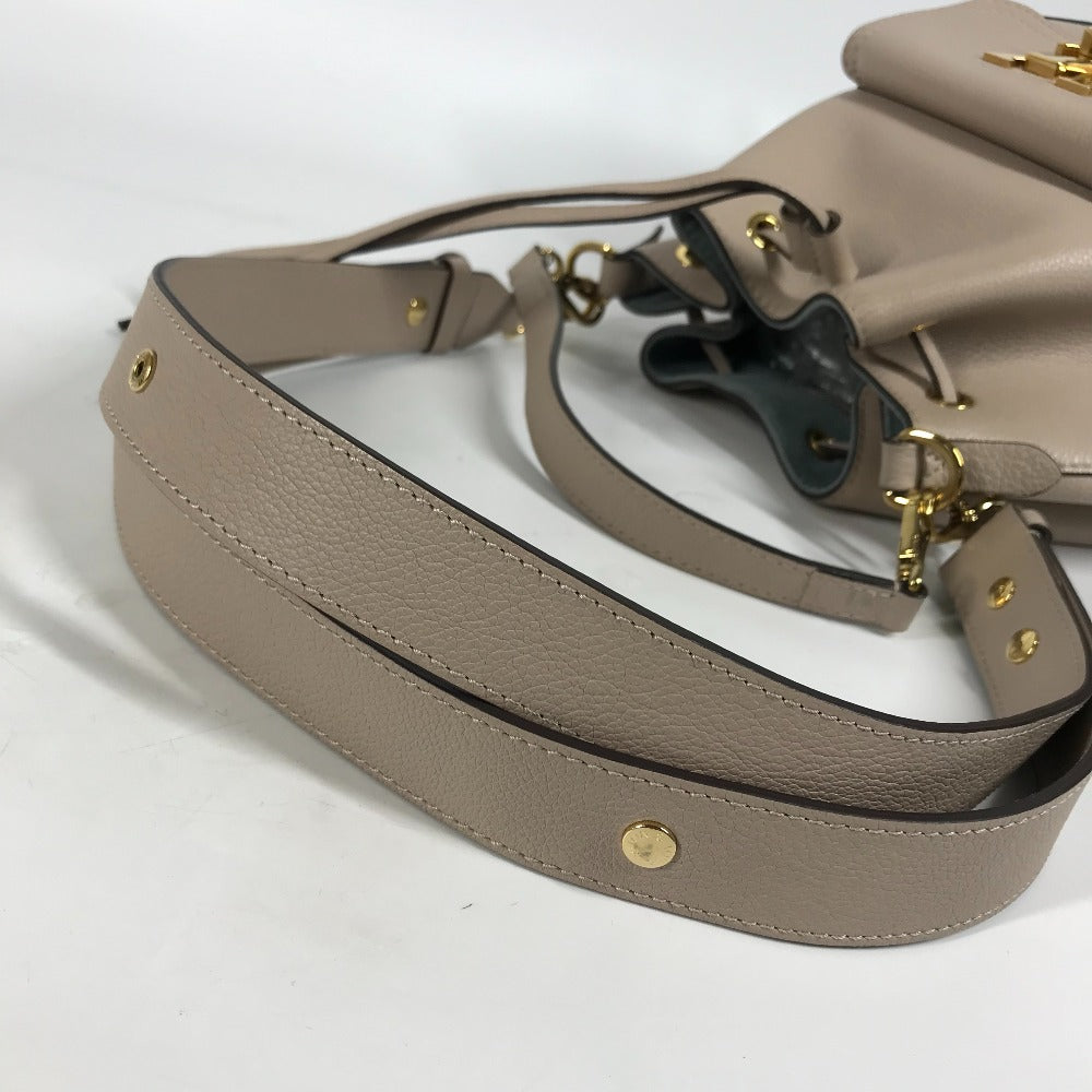 LOUIS VUITTON Shoulder Bag M57688 leather beige Handbag Rock Me BucketNV Women Used Authentic