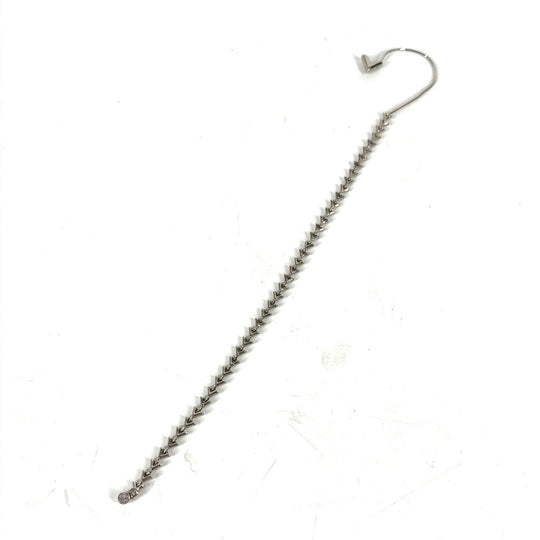LOUIS VUITTON Earring MP1536 metal Silver Accessories Petite Essential V Women Used Authentic