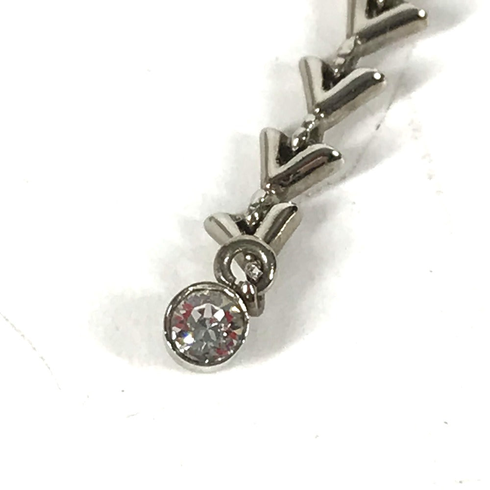 LOUIS VUITTON Earring MP1536 metal Silver Accessories Petite Essential V Women Used Authentic