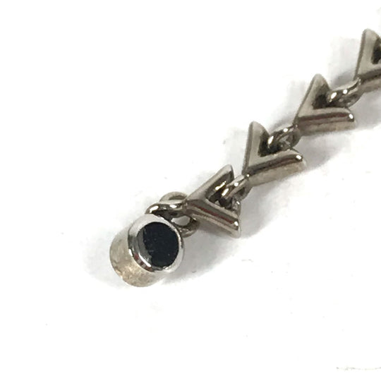 LOUIS VUITTON Earring MP1536 metal Silver Accessories Petite Essential V Women Used Authentic