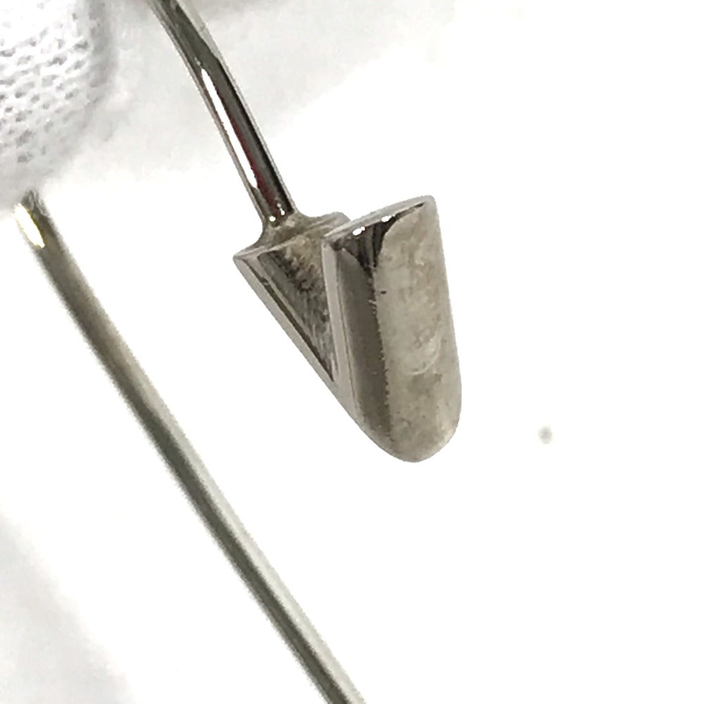 LOUIS VUITTON Earring MP1536 metal Silver Accessories Petite Essential V Women Used Authentic