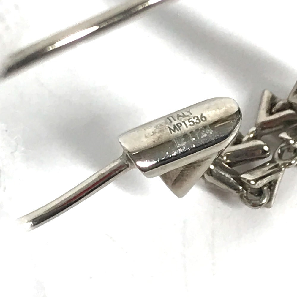 LOUIS VUITTON Earring MP1536 metal Silver Accessories Petite Essential V Women Used Authentic