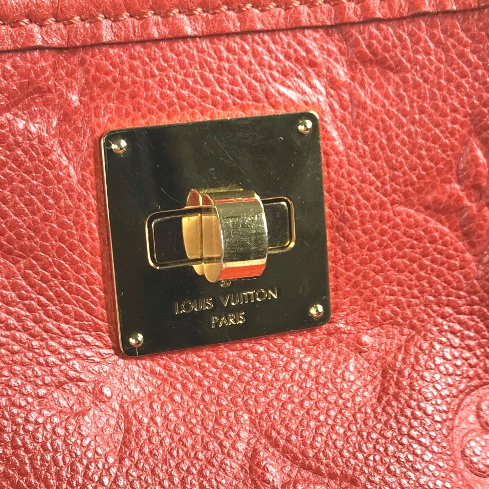 LOUIS VUITTON Shoulder Bag M40556 Monogram Ann Platt Leather Red Monogram Ann Platt Citadine PM Women Used Authentic