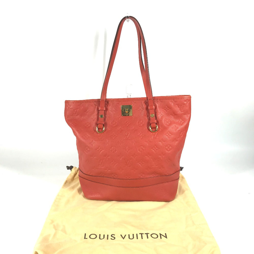 LOUIS VUITTON Shoulder Bag M40556 Monogram Ann Platt Leather Red Monogram Ann Platt Citadine PM Women Used Authentic