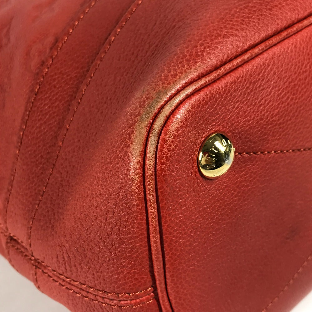 LOUIS VUITTON Shoulder Bag M40556 Monogram Ann Platt Leather Red Monogram Ann Platt Citadine PM Women Used Authentic