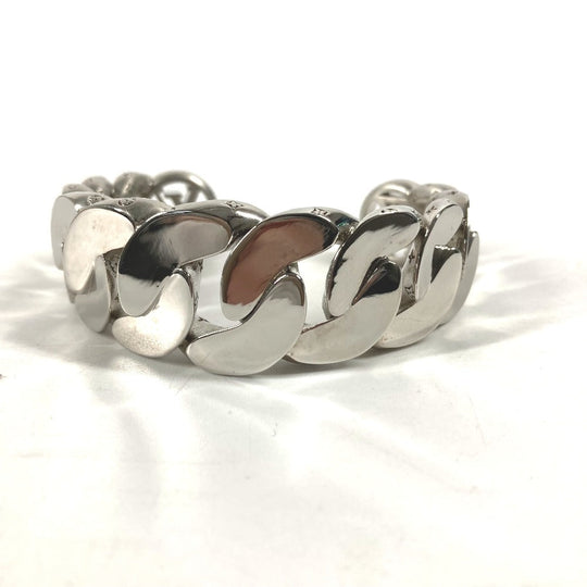 LOUIS VUITTON Bangle MP3011 metal Silver Bracelet LV Links mens Used Authentic