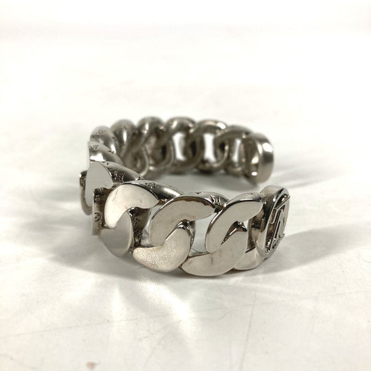 LOUIS VUITTON Bangle MP3011 metal Silver Bracelet LV Links mens Used Authentic