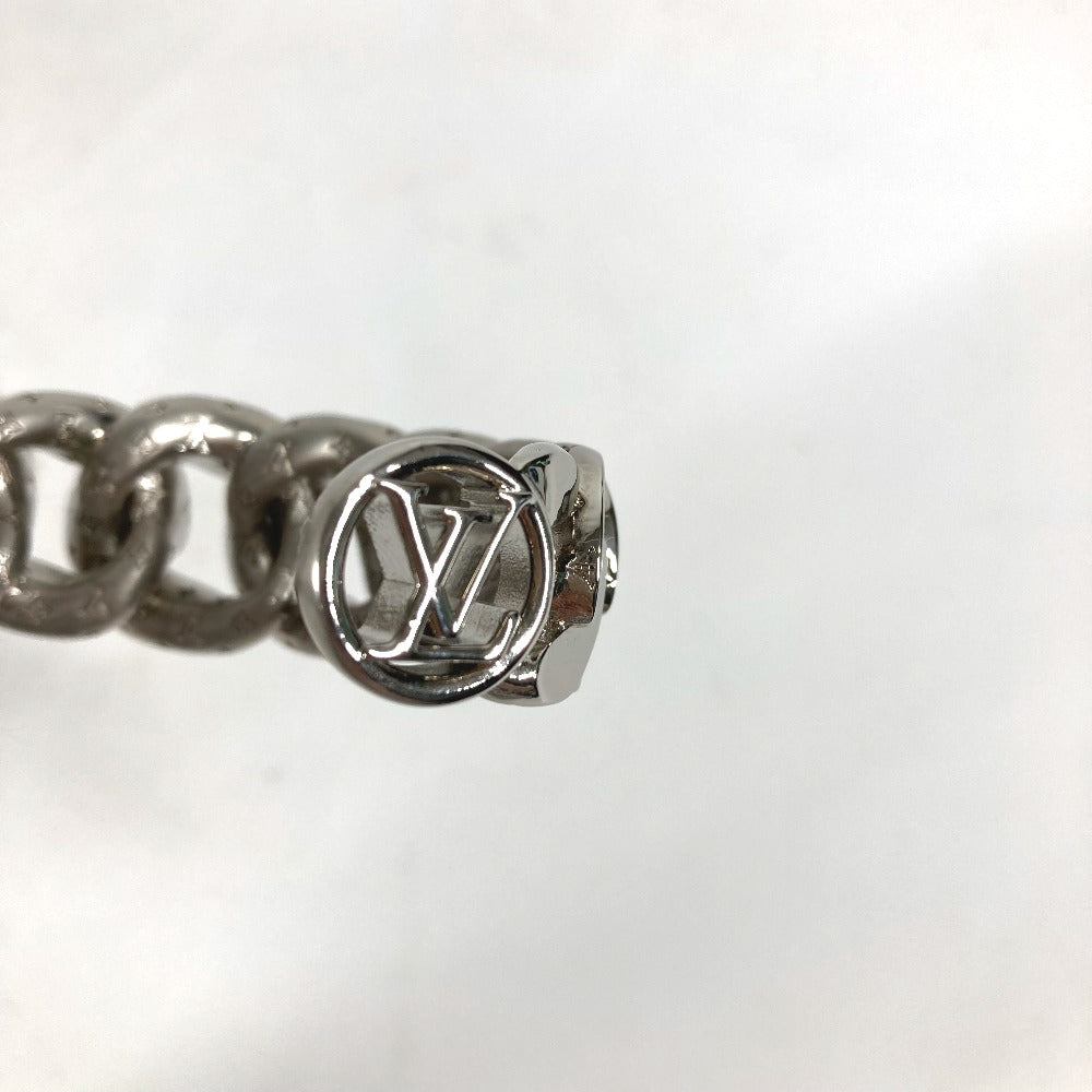 LOUIS VUITTON Bangle MP3011 metal Silver Bracelet LV Links mens Used Authentic