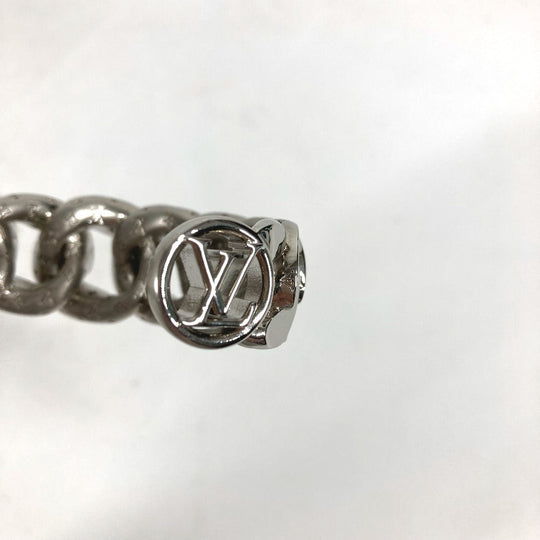 LOUIS VUITTON Bangle MP3011 metal Silver Bracelet LV Links mens Used Authentic