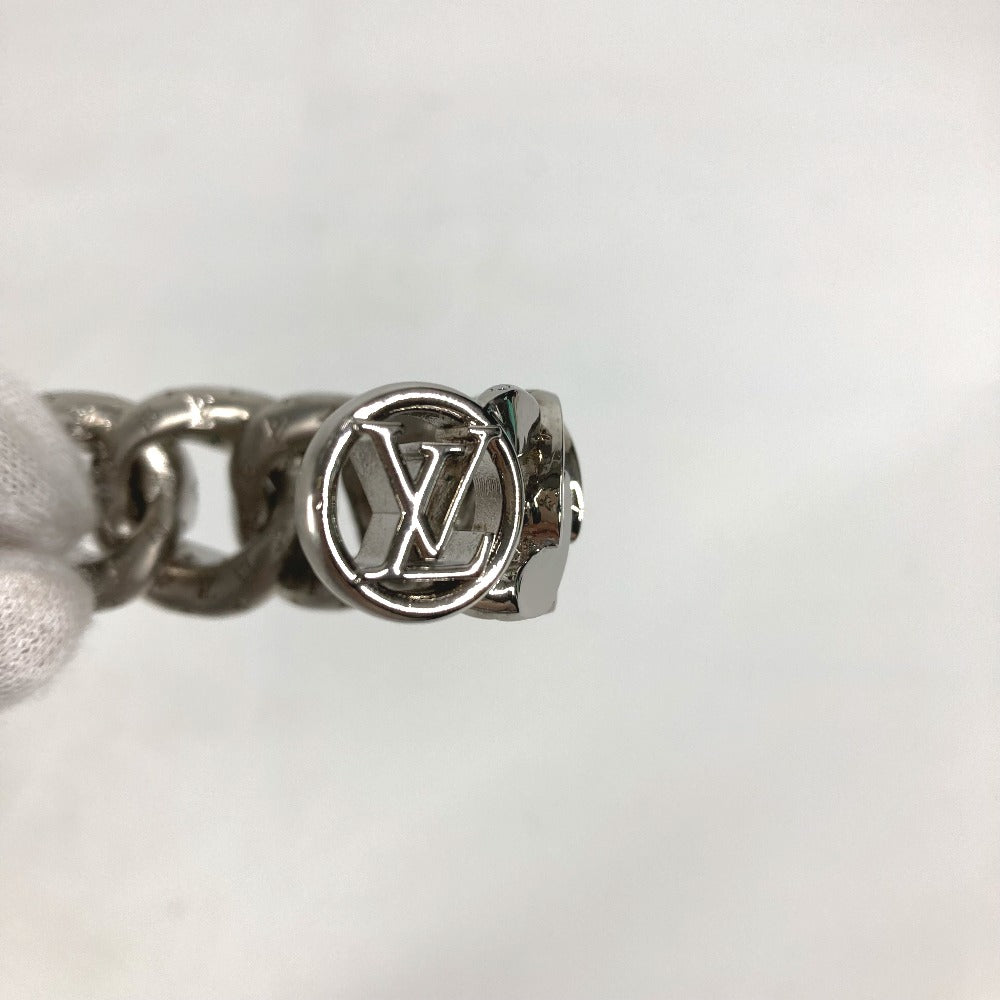 LOUIS VUITTON Bangle MP3011 metal Silver Bracelet LV Links mens Used Authentic