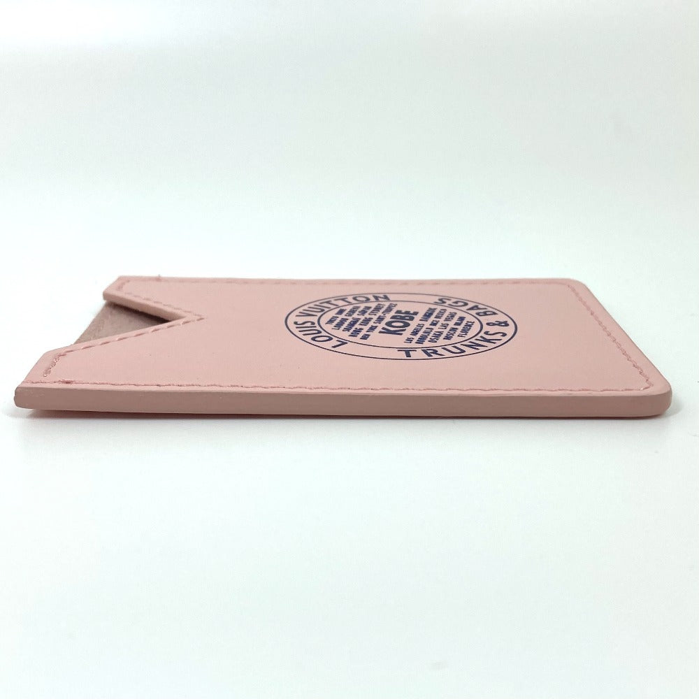 LOUIS VUITTON Card Case unidentified leather pink Novelty not for sale Kobe Limited KOBE Women Used Authentic