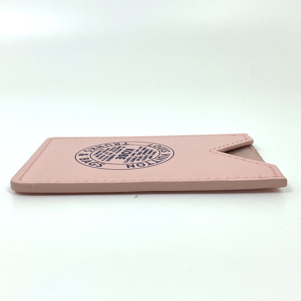 LOUIS VUITTON Card Case unidentified leather pink Novelty not for sale Kobe Limited KOBE Women Used Authentic