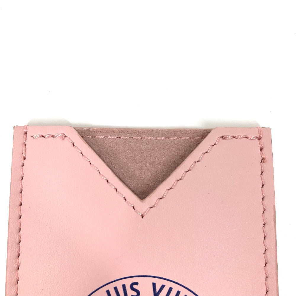 LOUIS VUITTON Card Case unidentified leather pink Novelty not for sale Kobe Limited KOBE Women Used Authentic