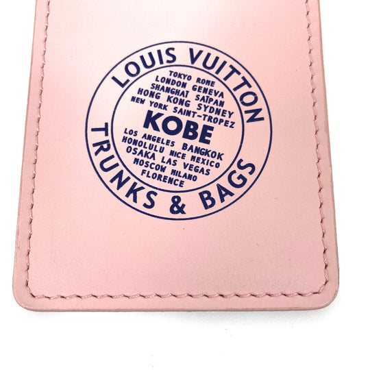 LOUIS VUITTON Card Case unidentified leather pink Novelty not for sale Kobe Limited KOBE Women Used Authentic