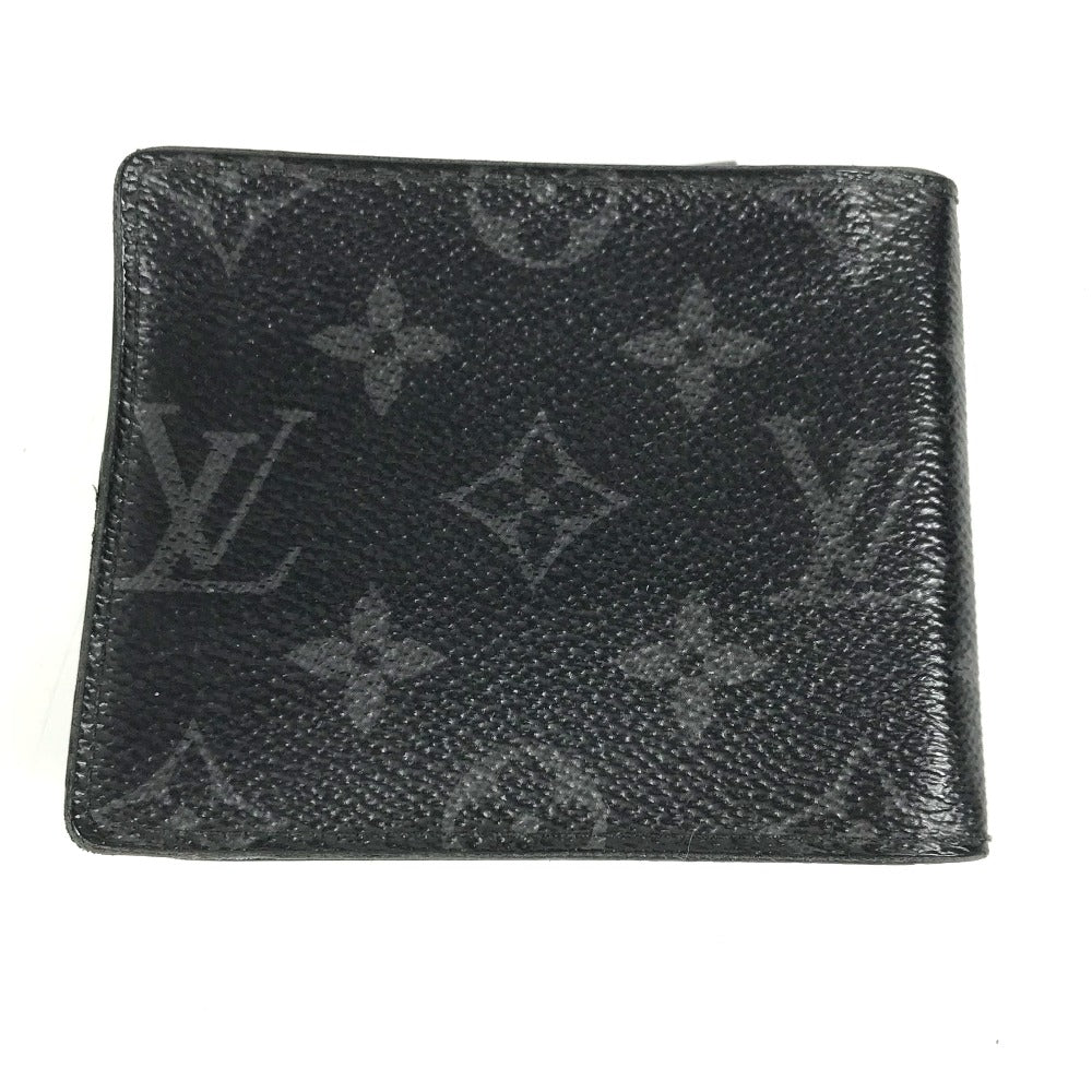 LOUIS VUITTON Folded wallet M62480 Monogram Eclipse Canvas black Monogram Eclipse Portefeuille wallet mens Secondhand Authentic