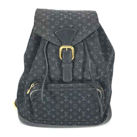 LOUIS VUITTON Backpack M92455 Monogram denim blue Monogram Mini Denim MontsourisGM Women Used Authentic