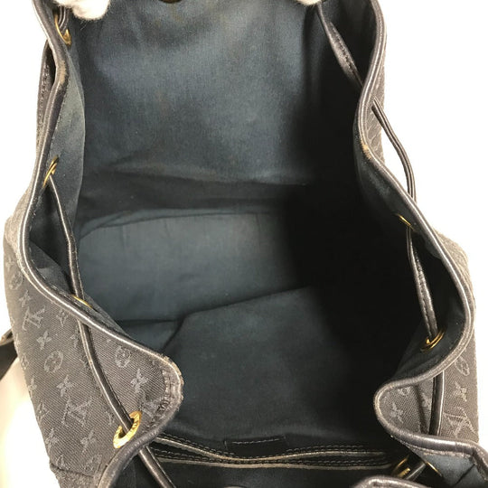 LOUIS VUITTON Backpack M92455 Monogram denim blue Monogram Mini Denim MontsourisGM Women Used Authentic