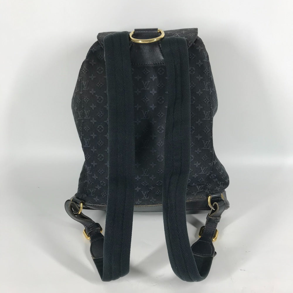 LOUIS VUITTON Backpack M92455 Monogram denim blue Monogram Mini Denim MontsourisGM Women Used Authentic
