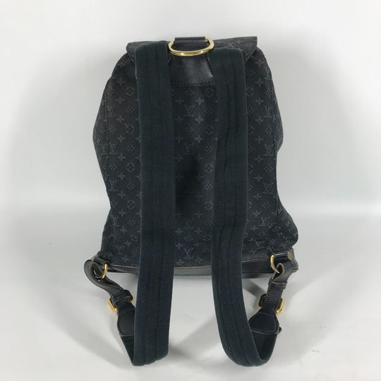 LOUIS VUITTON Backpack M92455 Monogram denim blue Monogram Mini Denim MontsourisGM Women Used Authentic