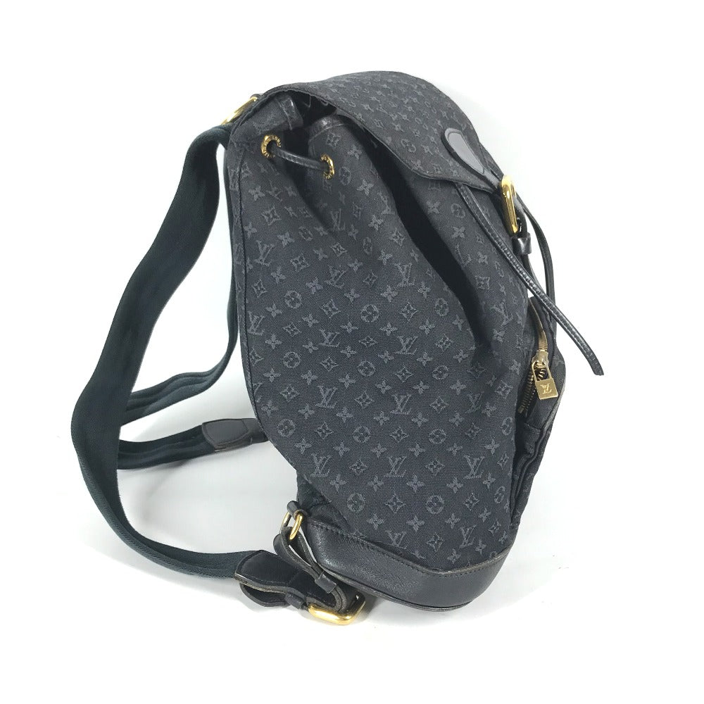 LOUIS VUITTON Backpack M92455 Monogram denim blue Monogram Mini Denim MontsourisGM Women Used Authentic