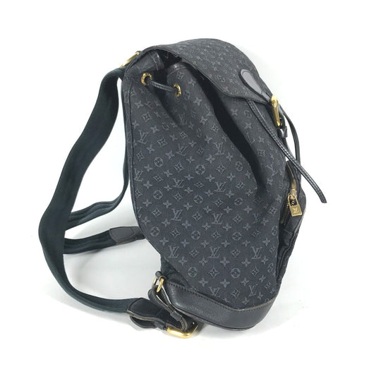 LOUIS VUITTON Backpack M92455 Monogram denim blue Monogram Mini Denim MontsourisGM Women Used Authentic