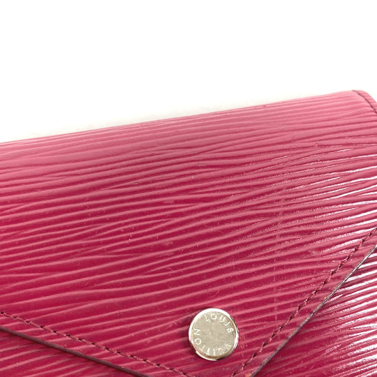LOUIS VUITTON Trifold wallet M62171 Epi Leather purple Epi Portefeuille Victorine