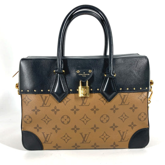 LOUIS VUITTON Handbag M43595 Monogram reverse canvas beige Monogram reverse Citymar Women Used Authentic