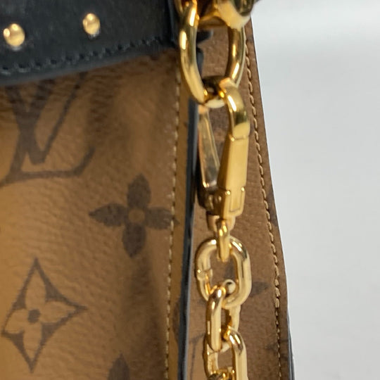 LOUIS VUITTON Handbag M43595 Monogram reverse canvas beige Monogram reverse Citymar Women Used Authentic