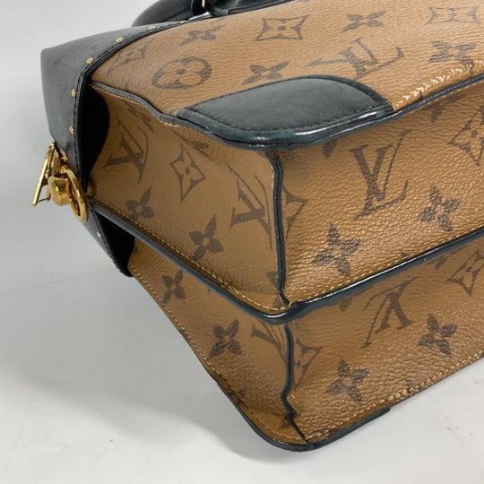 LOUIS VUITTON Handbag M43595 Monogram reverse canvas beige Monogram reverse Citymar Women Used Authentic