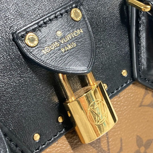 LOUIS VUITTON Handbag M43595 Monogram reverse canvas beige Monogram reverse Citymar Women Used Authentic