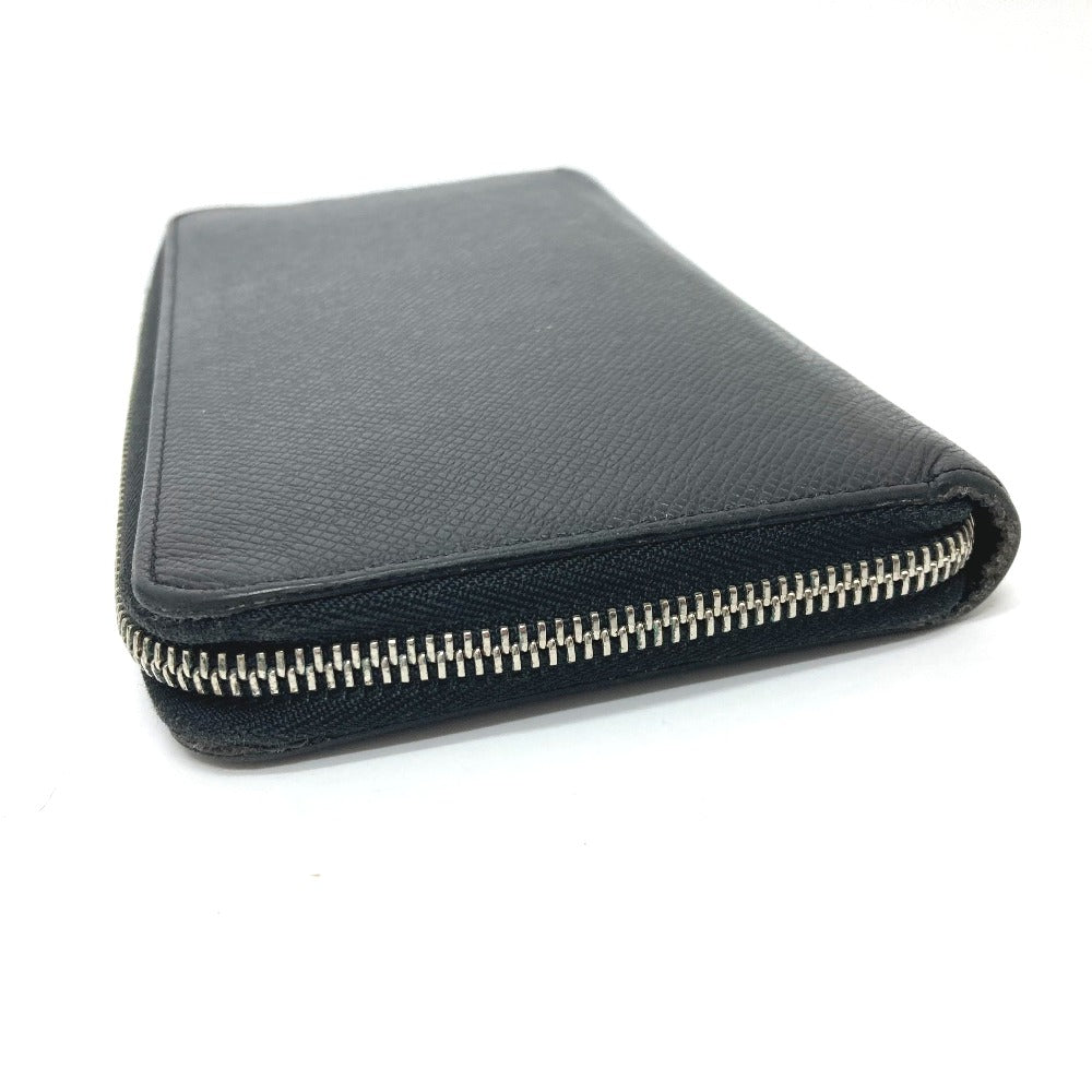 LOUIS VUITTON Long Wallet Purse M30056 Taiga Leather black Zippy Organizer NM mens Used Authentic