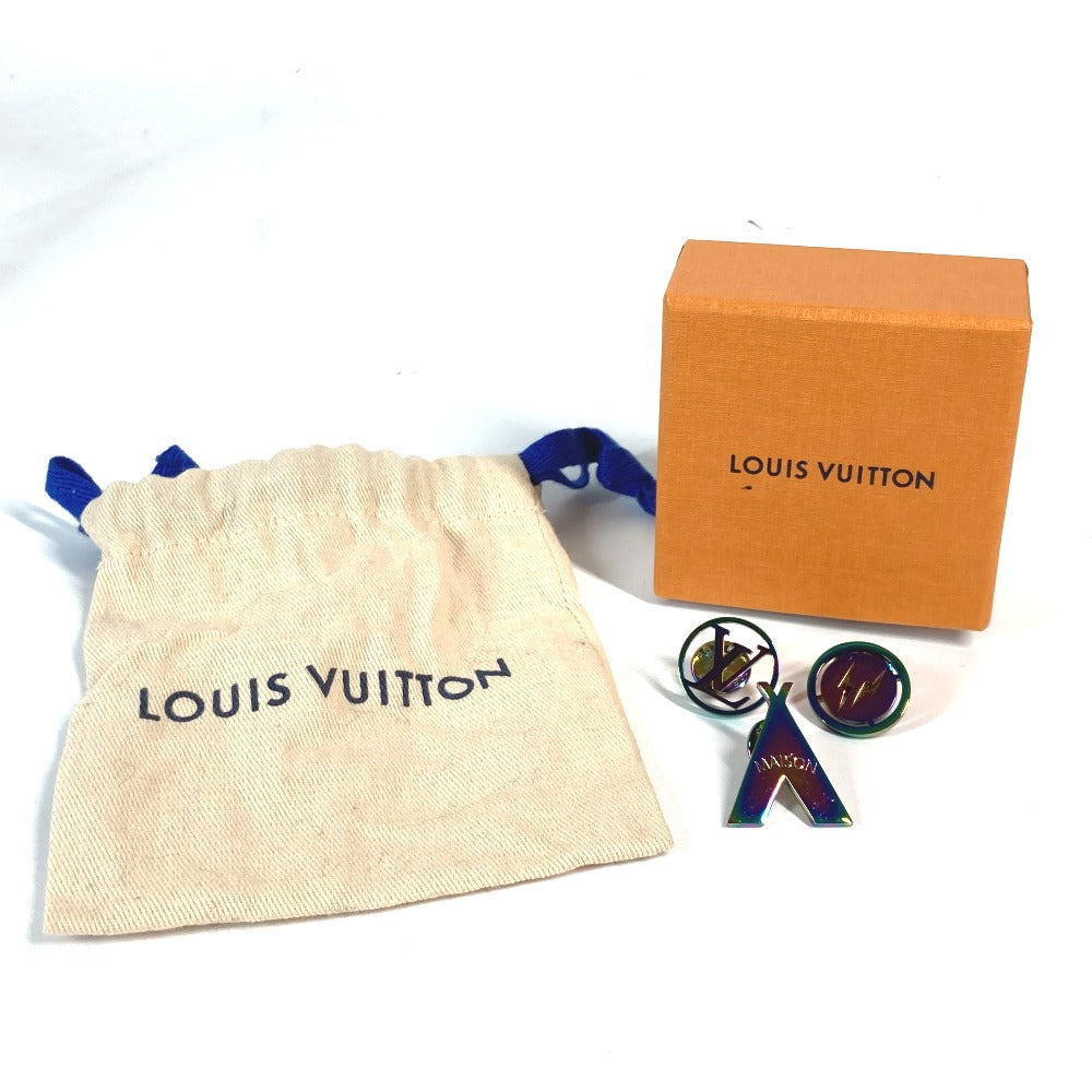 LOUIS VUITTON Brooch MP1859 metal multicolor Fragment collaboration Eclipse Pin Brooch 3-piece set mens Used Authentic