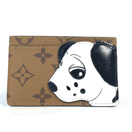 LOUIS VUITTON Card Case M83691 Monogram reverse canvas Brown Monogram reverse Porto cult  Simple Women Used Authentic